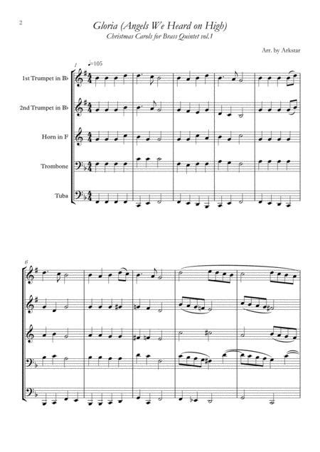 Christmas Carols For Brass Quintet Vol.1 (5 Christmas Carols)